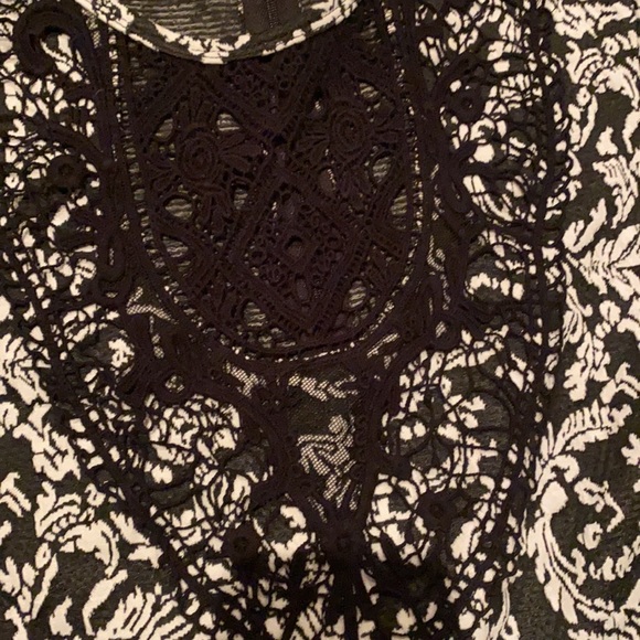 NWT Xhilaration ladies black and white patterned dress size M - Picture 11 of 12